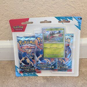 Pokemon TCG Scarlet & Violet Journey Together 3 Booster Blister Yanmega Promo